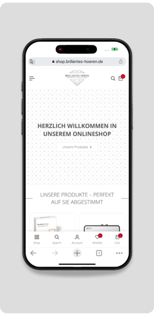 Mobile Vorschau von Brilliantes-Hören Onlineshop